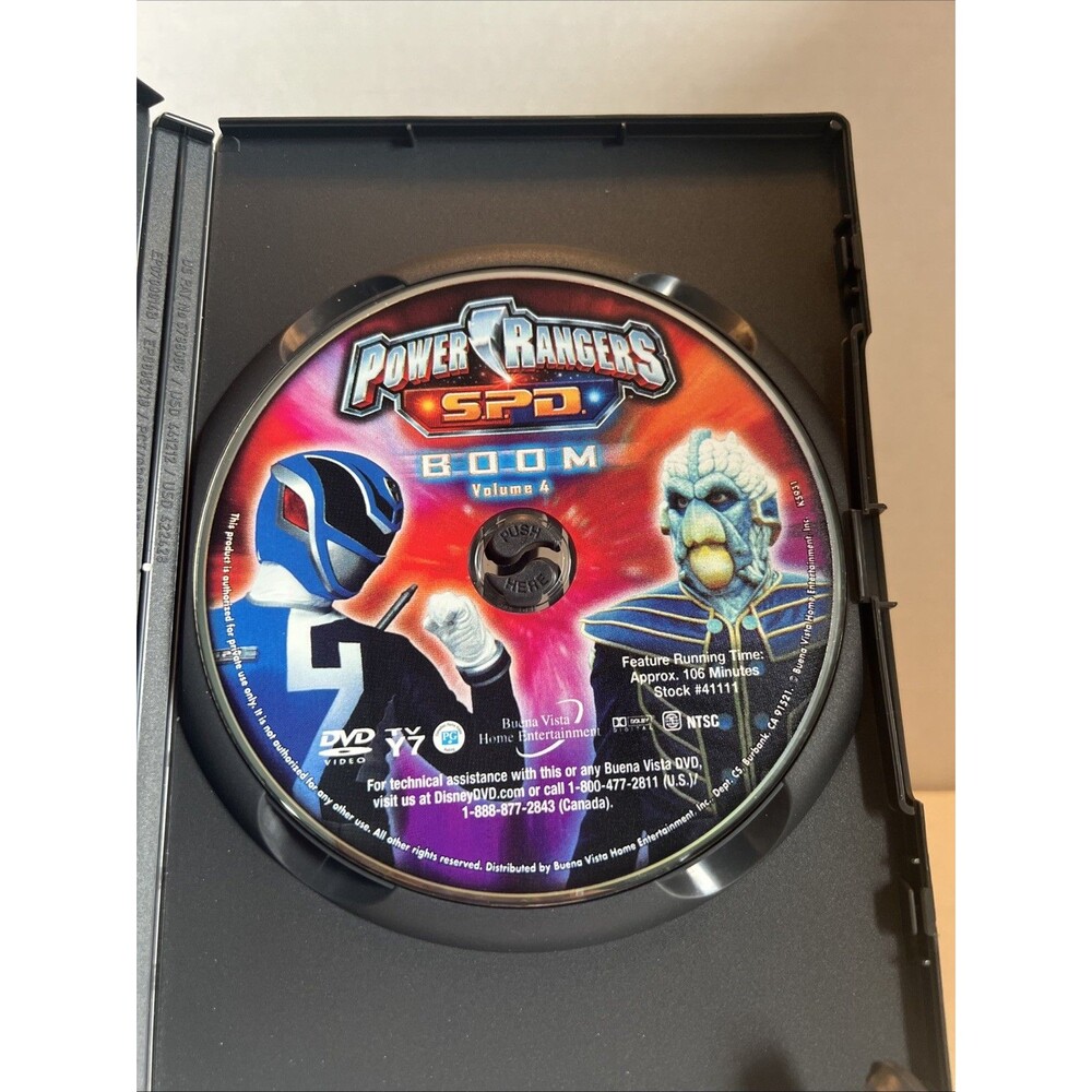 Power Rangers S.P.D. Vol. 4: Boom (DVD, 2005) No Artwork